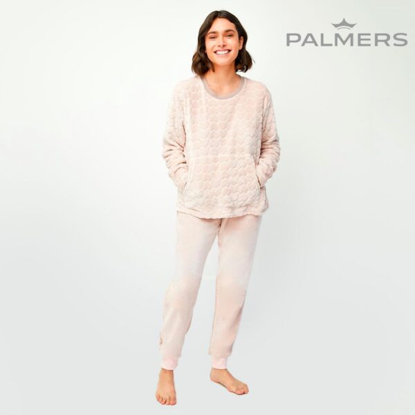 60110-Pijama-Palmers-Largo-Fleece-Rosa
